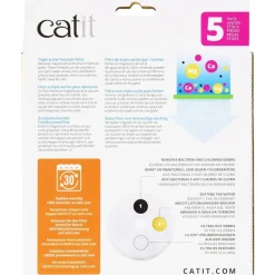 Cat it Comederos Y Fuentes De Agua^Filtros para Fuente Flor 3 Litros 5 Unidades