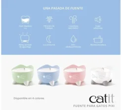 Cat it Comederos Y Fuentes De Agua^Fuente bebedera Pixi 2.5lts Rosa