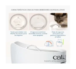 Cat it Comederos Y Fuentes De Agua^Fuente bebedera Pixi 2.5lts Blanca