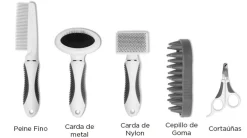 Cat it Peines Y Cepillos Para Gatos^Kit Grooming para Pelo Corto