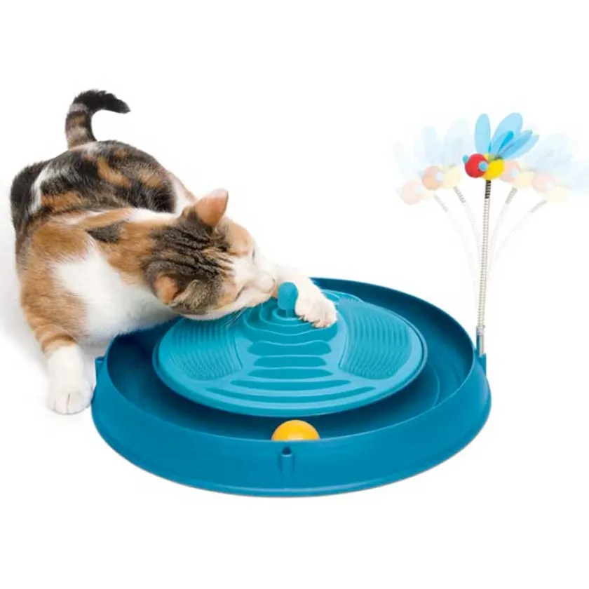 Cat it Gateras Y Rascadores^Play Circuito 3 en 1 Con Masajeador