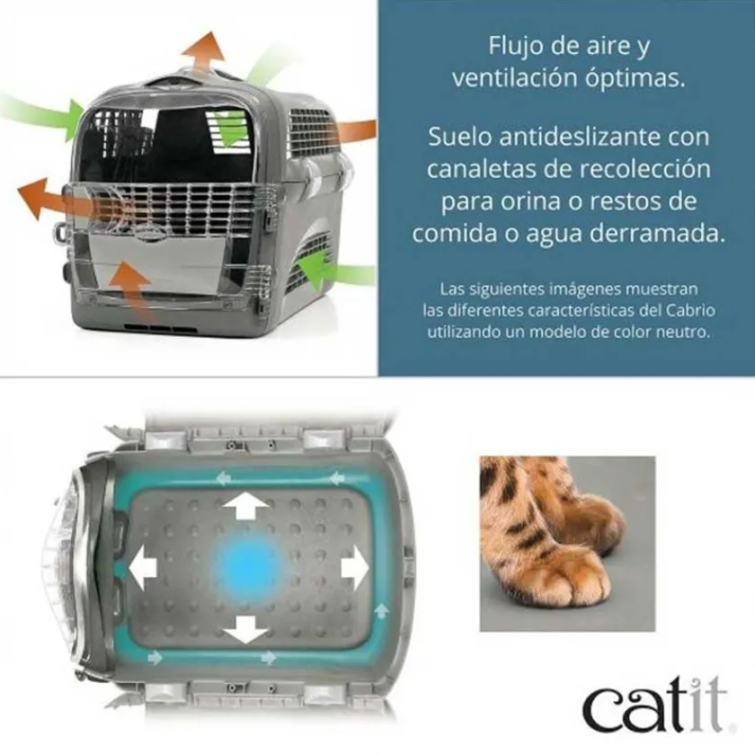 Cat it Casas Y Transportadoras Para Gatos | Casas Y Transportadoras Para Perros^Transportadora Cabrio Cereza