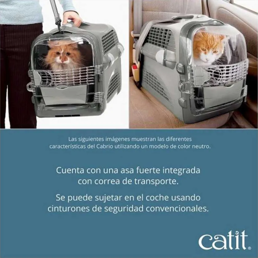 Cat it Casas Y Transportadoras Para Gatos | Casas Y Transportadoras Para Perros^Transportadora Cabrio Cereza
