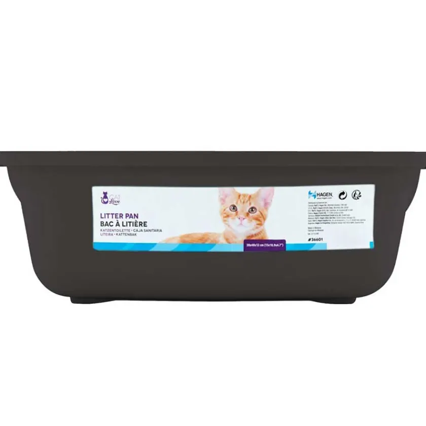 Cat Love Areneros | Baños Sanitarios (areneros)^Baño Abierto Gris Oscuro