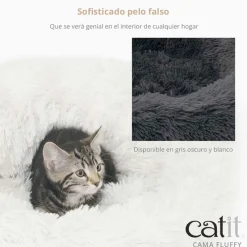 Cat it Camas^Catit Cama para gatos Fluffy Gris