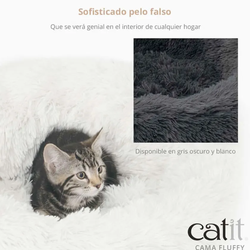 Cat it Camas^Catit Cama para gatos Fluffy Gris