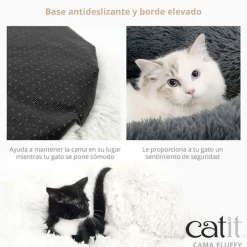 Cat it Camas^Catit Cama para gatos Fluffy Gris