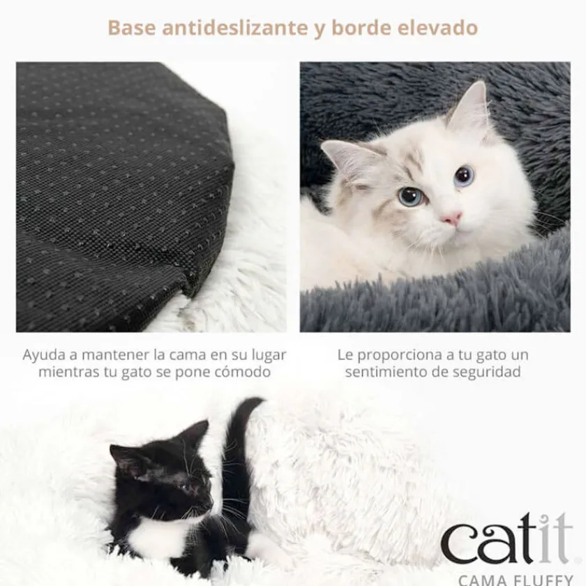 Cat it Camas^Catit Cama para gatos Fluffy Gris