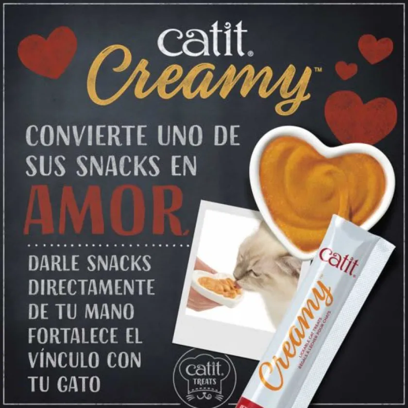 Cat it Húmedos^Catit Creamy Salmón y Camarones 40gr