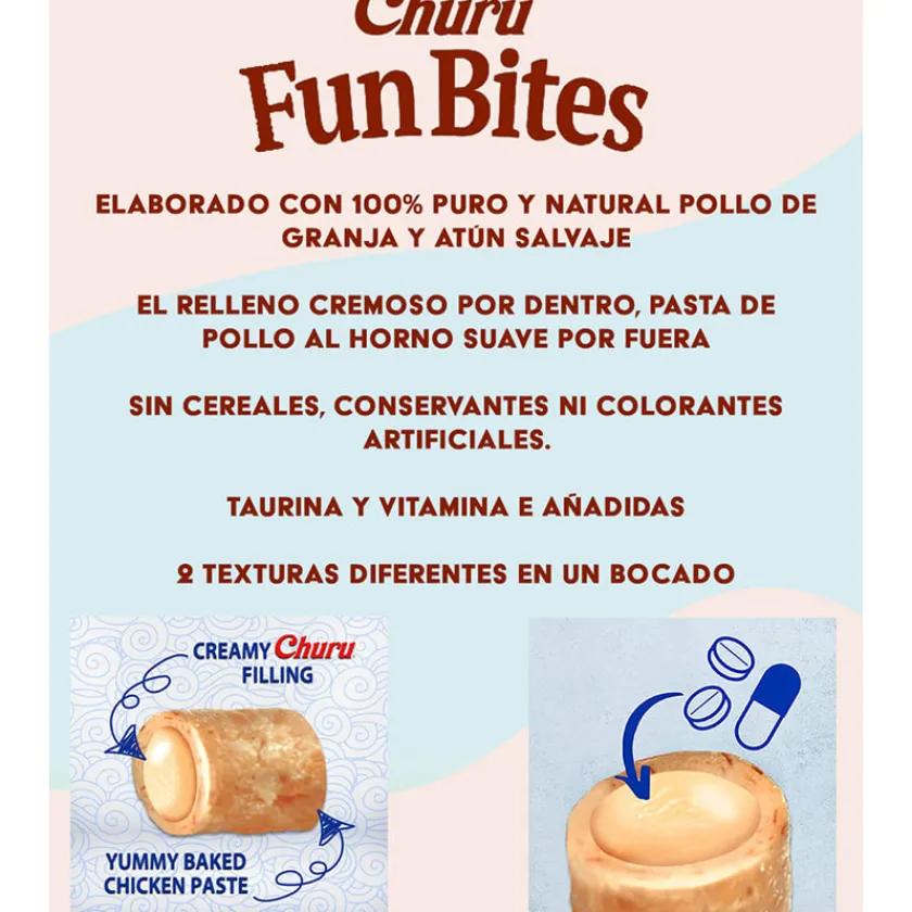 Inaba Galletas^Churu Fun Bites Atún 60gr