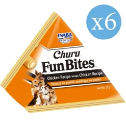 Inaba Galletas Y Snacks^Churu Fun Bites Perro Sabor Pollo 132gr