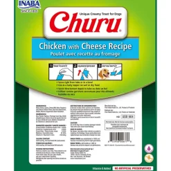 Inaba Húmedos^Churu para perros Sobre 8 Tubitos Sabor Pollo y Queso