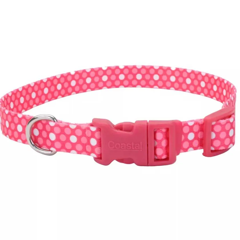 Coastal Arnes, Collares Y Correas | Cachorros (0 A 12 Meses)^Style Pink Dots Collar para Perros Talla xs