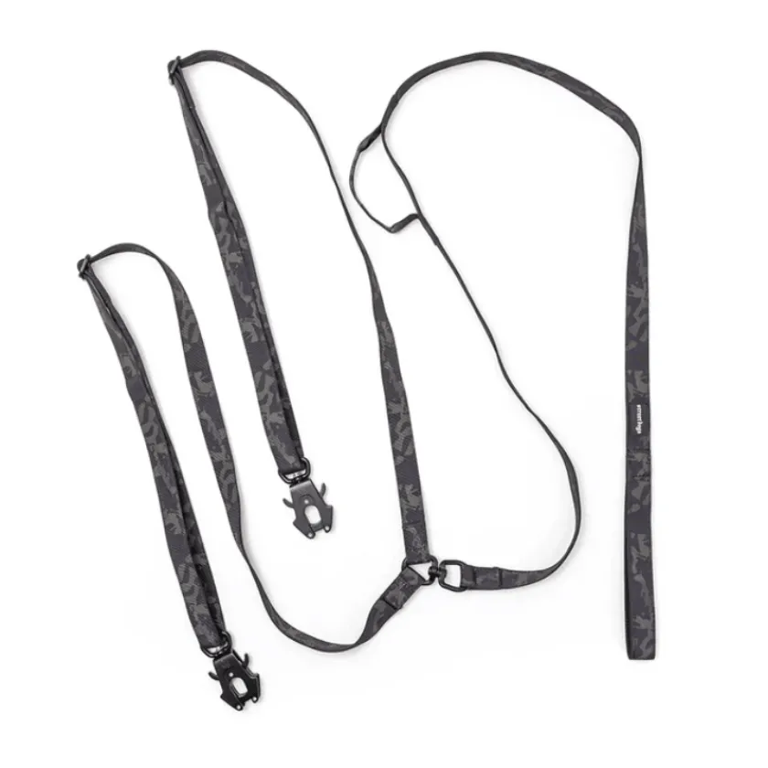 Street Dogs Arnes, Collares Y Correas^Correa para Dos Perros Black Camouflage 3 metros