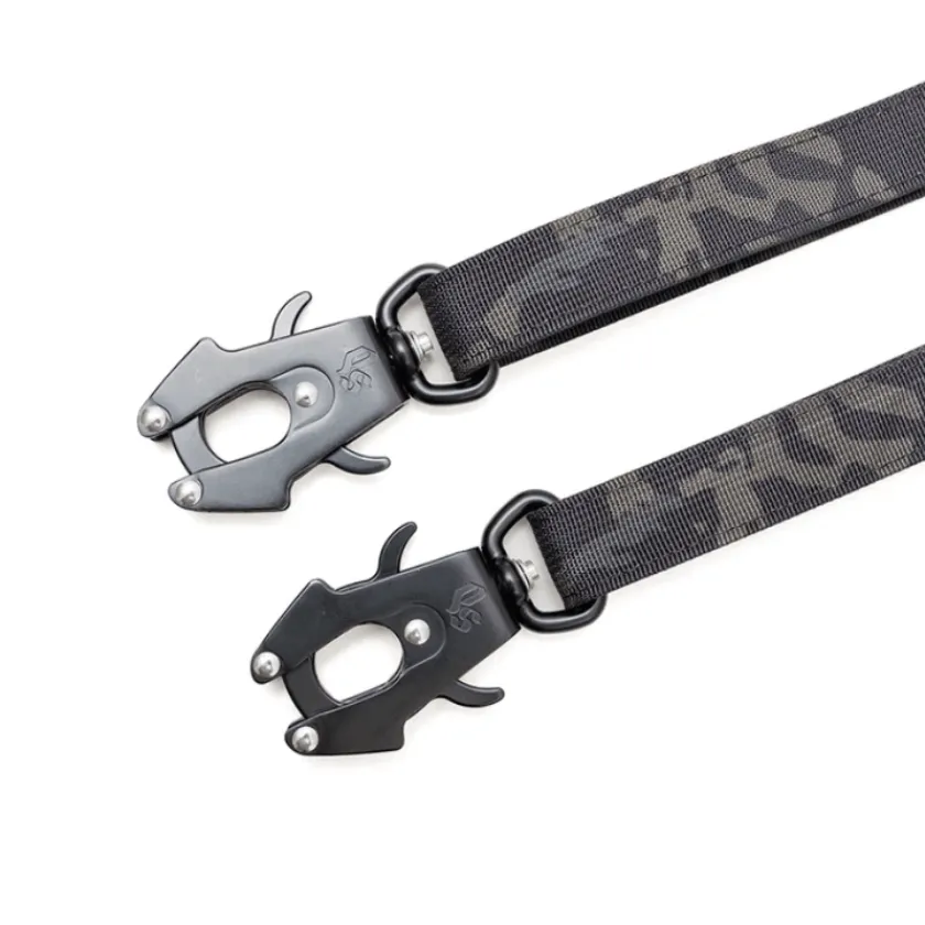 Street Dogs Arnes, Collares Y Correas^Correa para Dos Perros Black Camouflage 3 metros