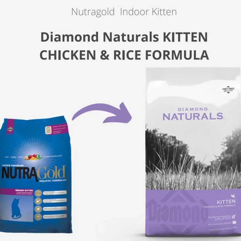 Diamond Naturals Gatitos (0 A 12 Meses)^Kitten Indoor Chicken Rice 7.5kg