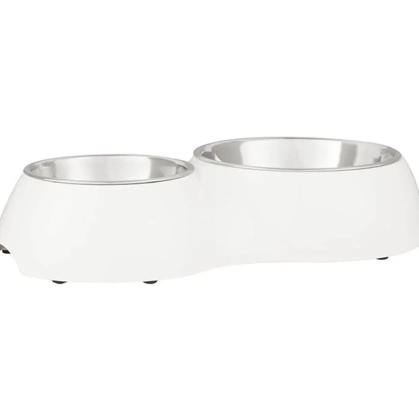 Dog It Comederos Y Bebederos | Productos Outlet^Style Plato doble blanco 160 y 350ml