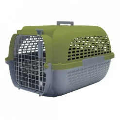 Dog It Casas Y Transportadoras Para Gatos | Casas Y Transportadoras Para Perros^Voyageur Color Verde Musgo con Gris Oscuro X Large
