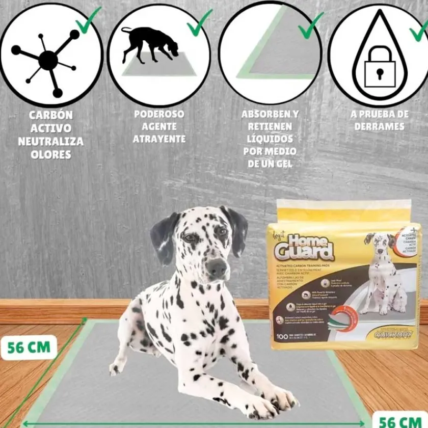 Dog It Carpetas De Entrenamiento | Higiene Y Aseo^Dogit Home Guard Alfombra Educadora con Carbon Activado 100 unidades