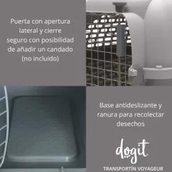 Dog It Casas Y Transportadoras Para Perros^Dogit Transportador Voyageur Small Color Azul con Gris
