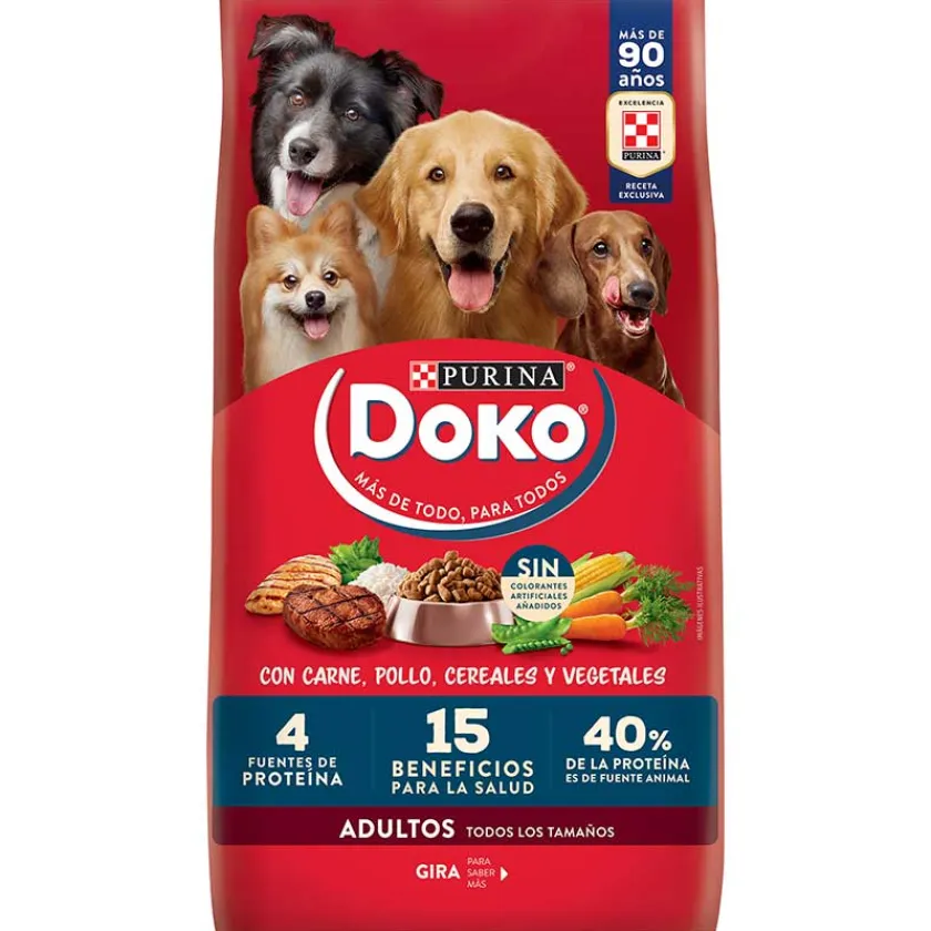 Doko Adultos (1 A 7 Años)^Adulto Carne, Pollo Cerales y Vegetales 18kg