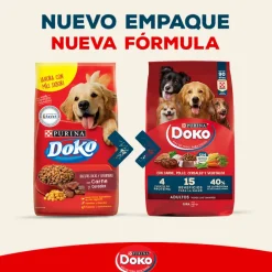 Doko Adultos (1 A 7 Años)^Adulto Carne, Pollo Cerales y Vegetales 18kg