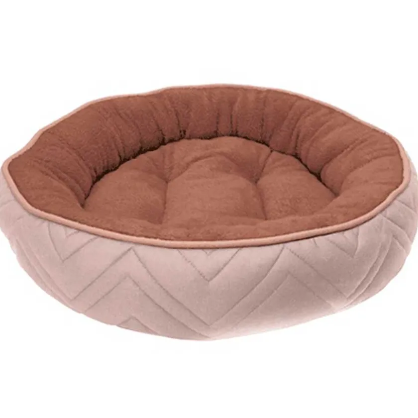 Dreamwell Camas | Camas^Cama Redonda Beige y Cafe