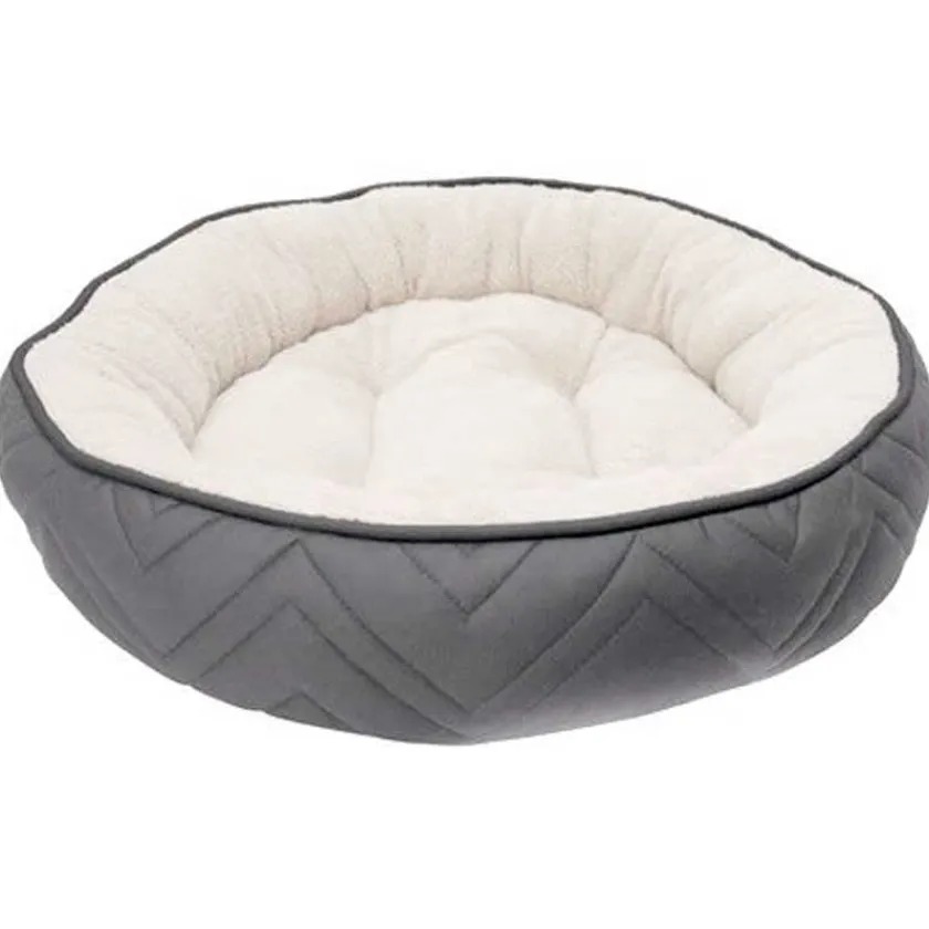 Dreamwell Camas^Cama Redonda Gris y Blanco