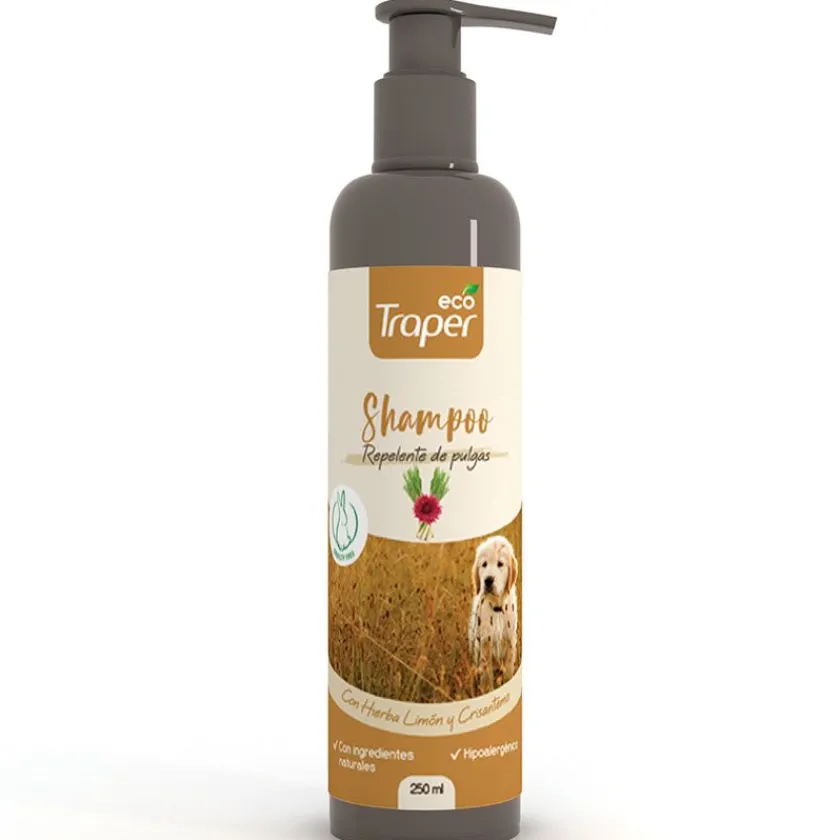 Traper Antipulgas Y Garrapatas^Eco Shampoo Repelente de Pulgas 250ml