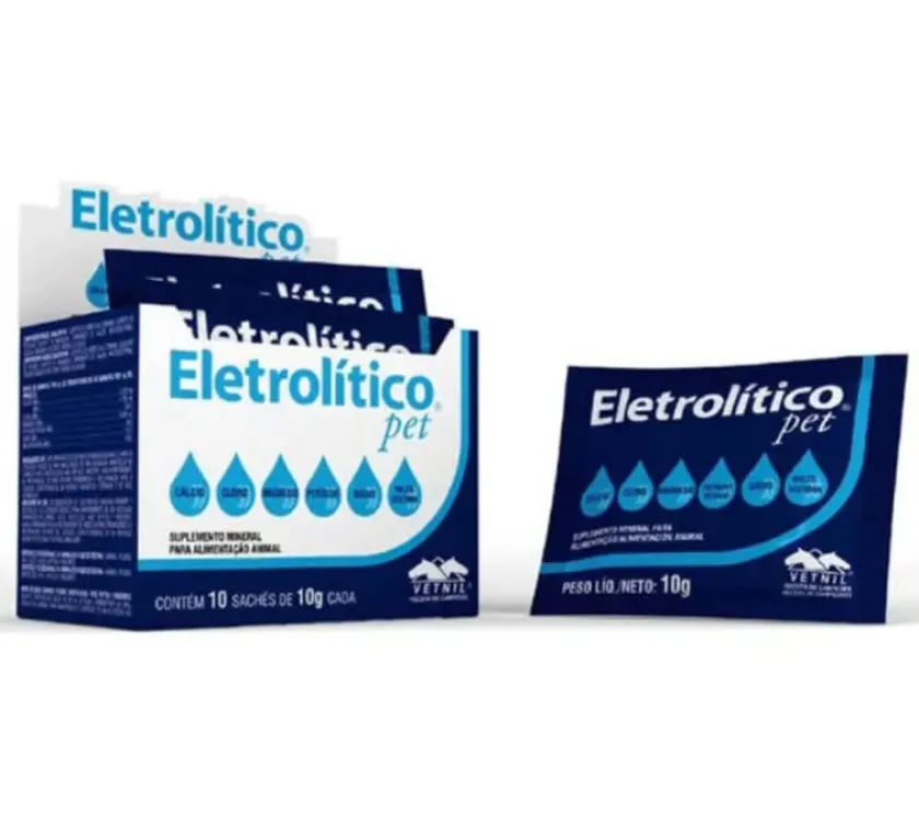 Vetnil Vitaminas Y Suplementos^Electrolítico Pet Reponedor de electrólitos mascotas - 1 Sobre 10gr