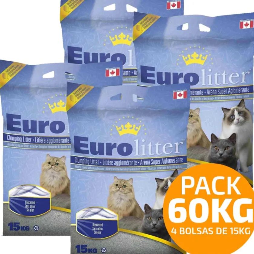 Euro Litter Arenas^- Arena Sanitaria - Pack 60kg