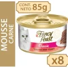 Fancy Feast - Purina Húmedos^Fancy Feast Mousse Carne 85gr x 8 Unidades (Classic Tender Beef)