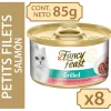 Fancy Feast - Purina Húmedos^Fancy Feast Petit Filetes de Salmón 85gr x 8 Unidades (Grilled Salmon Feast in Gravy)
