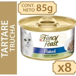 Fancy Feast - Purina Húmedos^Fancy Feast Tartare de Trucha 85gr x 8 Unidades (Flaked Trout Feast)