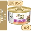 Fancy Feast - Purina Húmedos^Fancy Feast Terrine con Pollo 85gr x 8 Unidades (Chunky Chicken Feast)