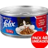 Felix - Purina Húmedos^Felix en Latas - Solo Trozos de Pollo en Salsa - Pack 48 unidades