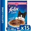 Felix - Purina Húmedos^Felix Gatitos Carne en Salsa 85gr Pack 15 Unidades