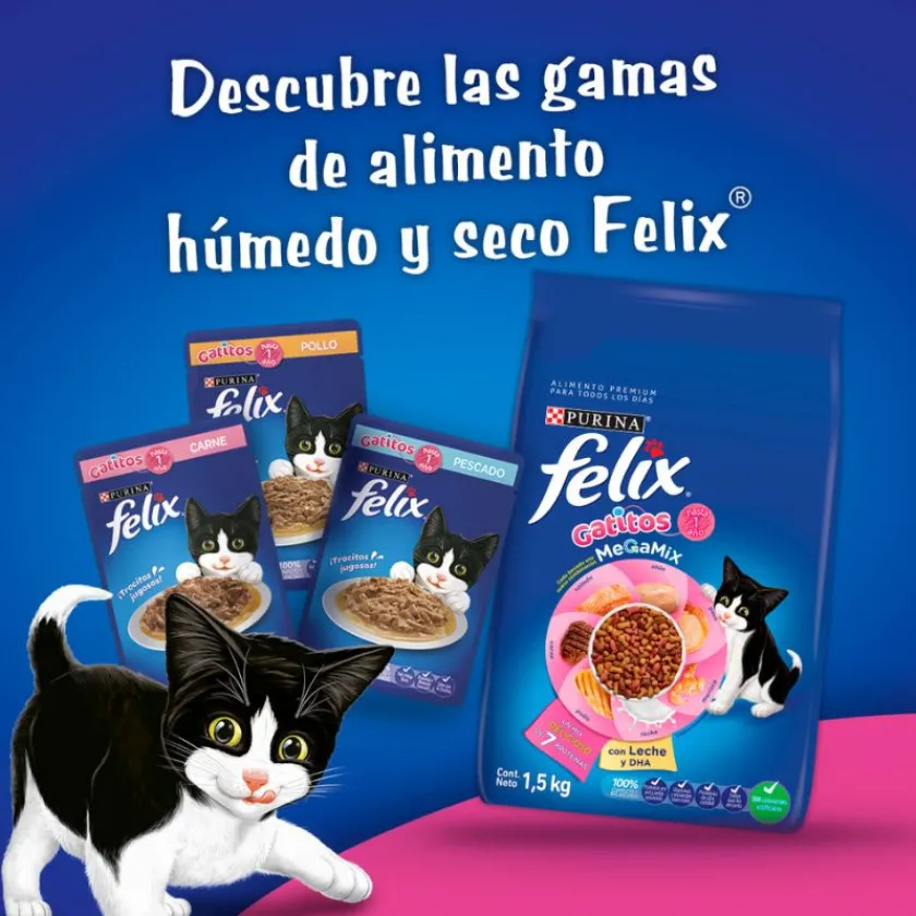 Felix - Purina Gatitos (0 A 12 Meses)^Felix Megamix Gatitos 8 kg