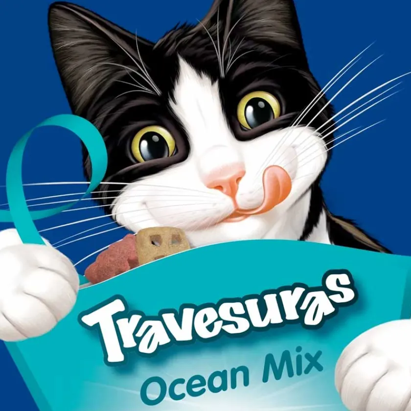 Felix - Purina Galletas^Felix Travesuras Camaron, Salmón y Atun 60gr Pack 15 unidades