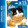 Felix - Purina Galletas^Felix Travesuras Pollo y Pavo 60gr Pack 15 Unidades