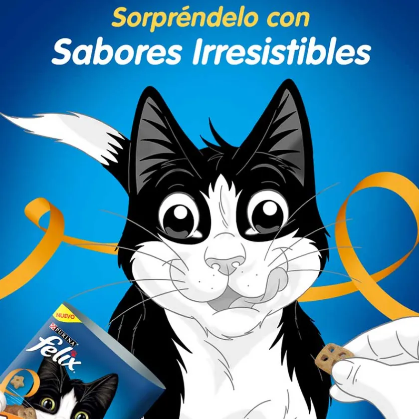 Felix - Purina Galletas^Felix Travesuras Pollo y Pavo 60gr Pack 15 Unidades