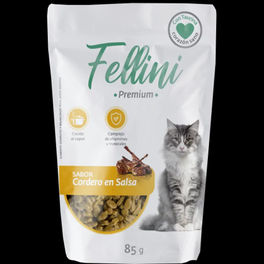 Fellini Húmedos^Cordero en Salsa 85gr