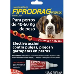 Fiprodrag Antipulgas Y Garrapatas^Pipetas 40 a 60kg
