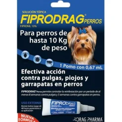 Fiprodrag Antipulgas Y Garrapatas^Pipetas hasta 10kg