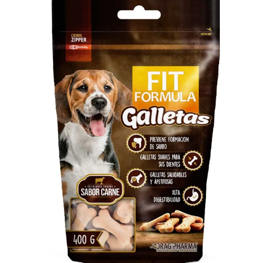 Fit Formula Galletas Y Snacks^Galletas para perro Sabor Carne 400gr
