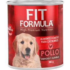 Fit Formula Húmedos^Lata Perro Cachorro Pollo 280gr