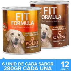 Fit Formula Húmedos^Latas Surtido Para Perros Adultos Pack 12 unidades