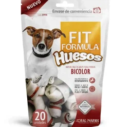 Fit Formula Masticables^Snack para Perros Huesos Bicolor 20 Unidades
