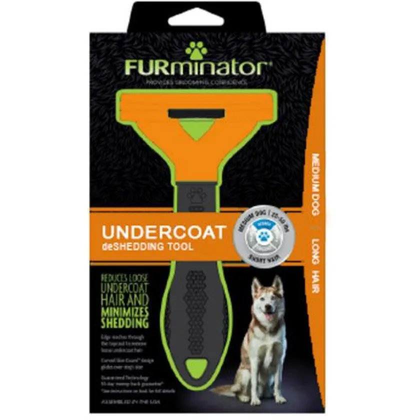 Furminator Peines Y Cepillos Para Perros^LONG HAIR deShedding Tools FOR DOG Medium