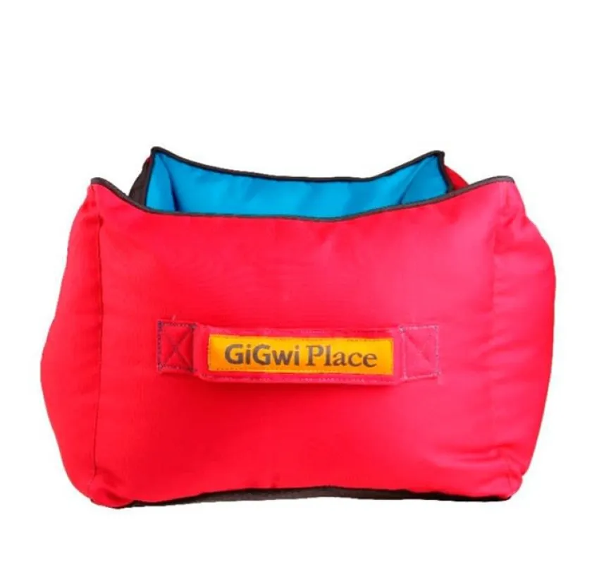 Gigwi Camas^Place Cama Cuadrada Rojo con Azul Large
